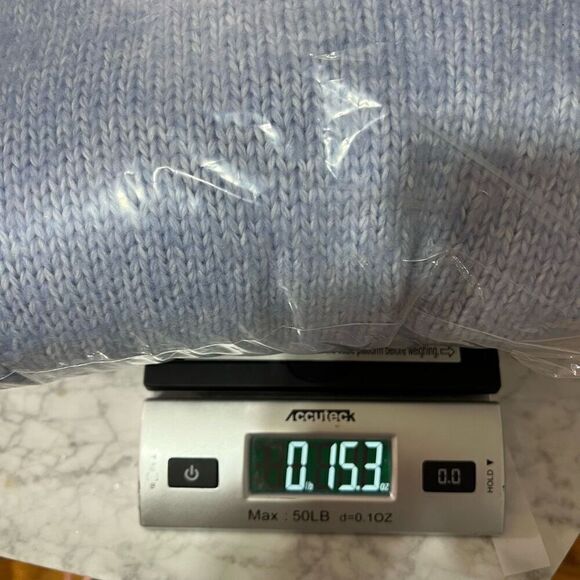 ASOS Womens Knit Cardigan Size 10 Baby Blue Cottagecore Cozy - Picture 10 of 11